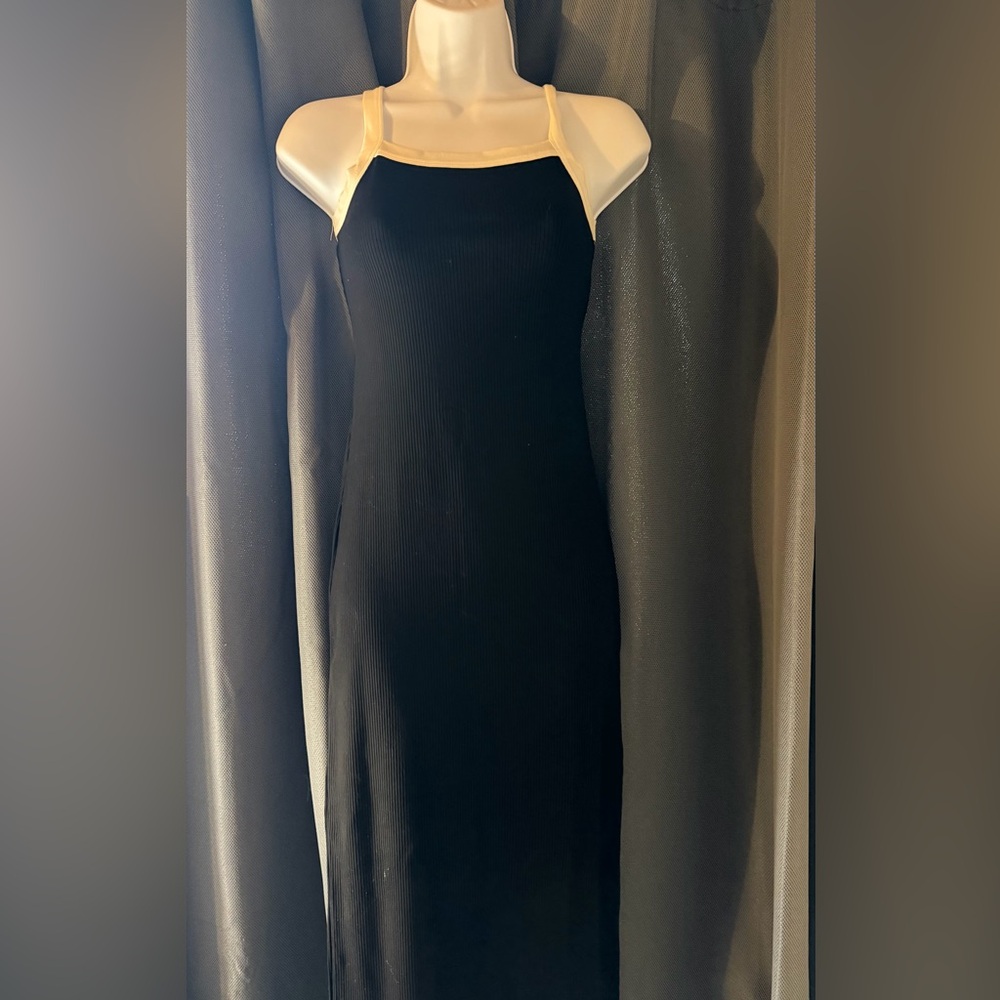 Fashion Nova Black Ribbed Knitwear